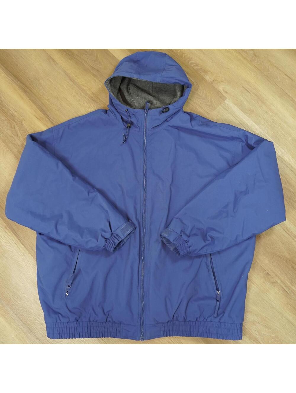 Cabela's Weatherproof Insulated 3XL Tall Jacket - Blue‎ Hooded Fishing Parka